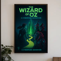 Cyberpunk Wizard of Oz Futuristic Sci-Fi Poster PosterGoat