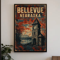 Bellevue Nebraska Scenic Wanderlust Wall Art Poster