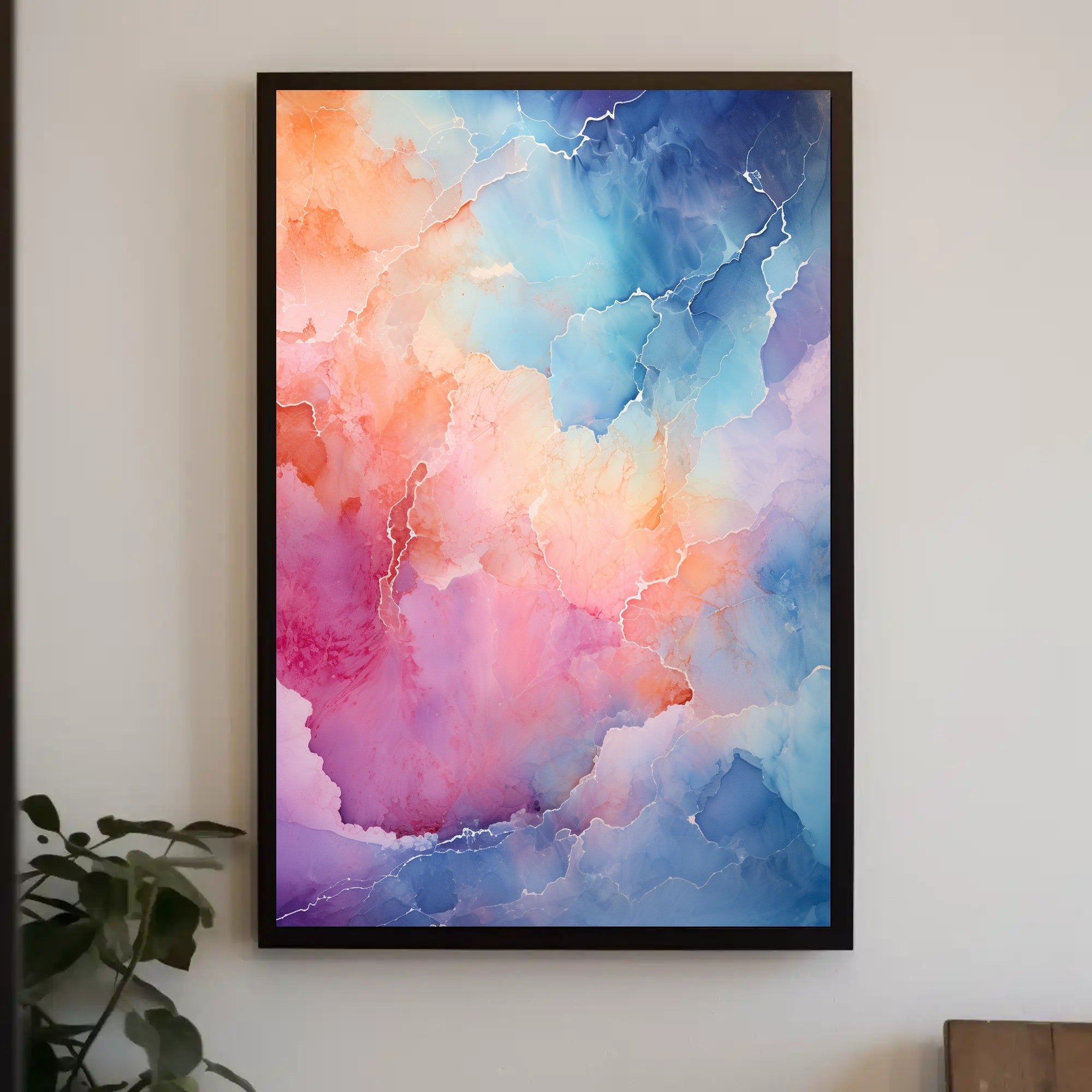Abstract Color Symphony Abstract Poster PosterGoat