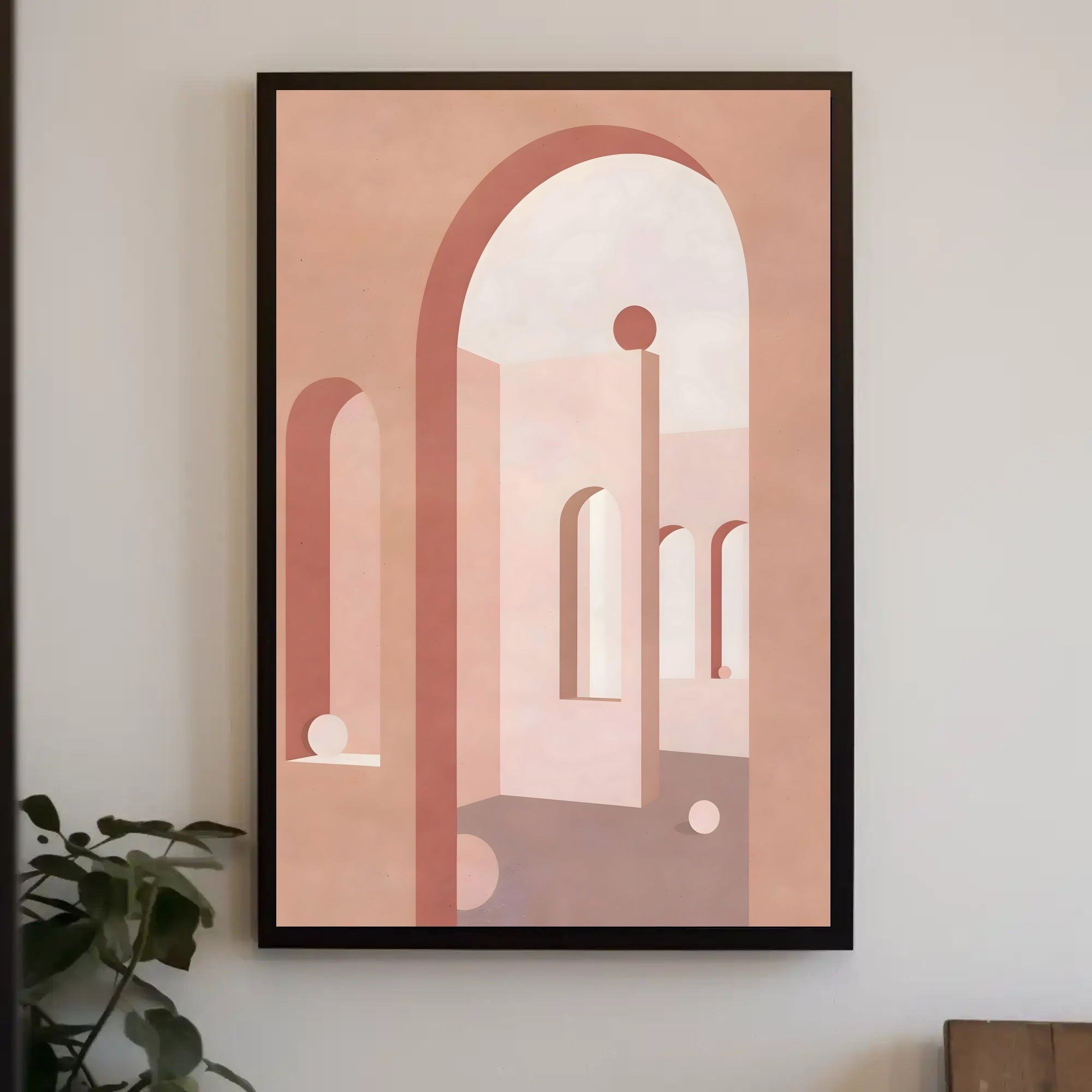 Abstract Architectural Forms Poster