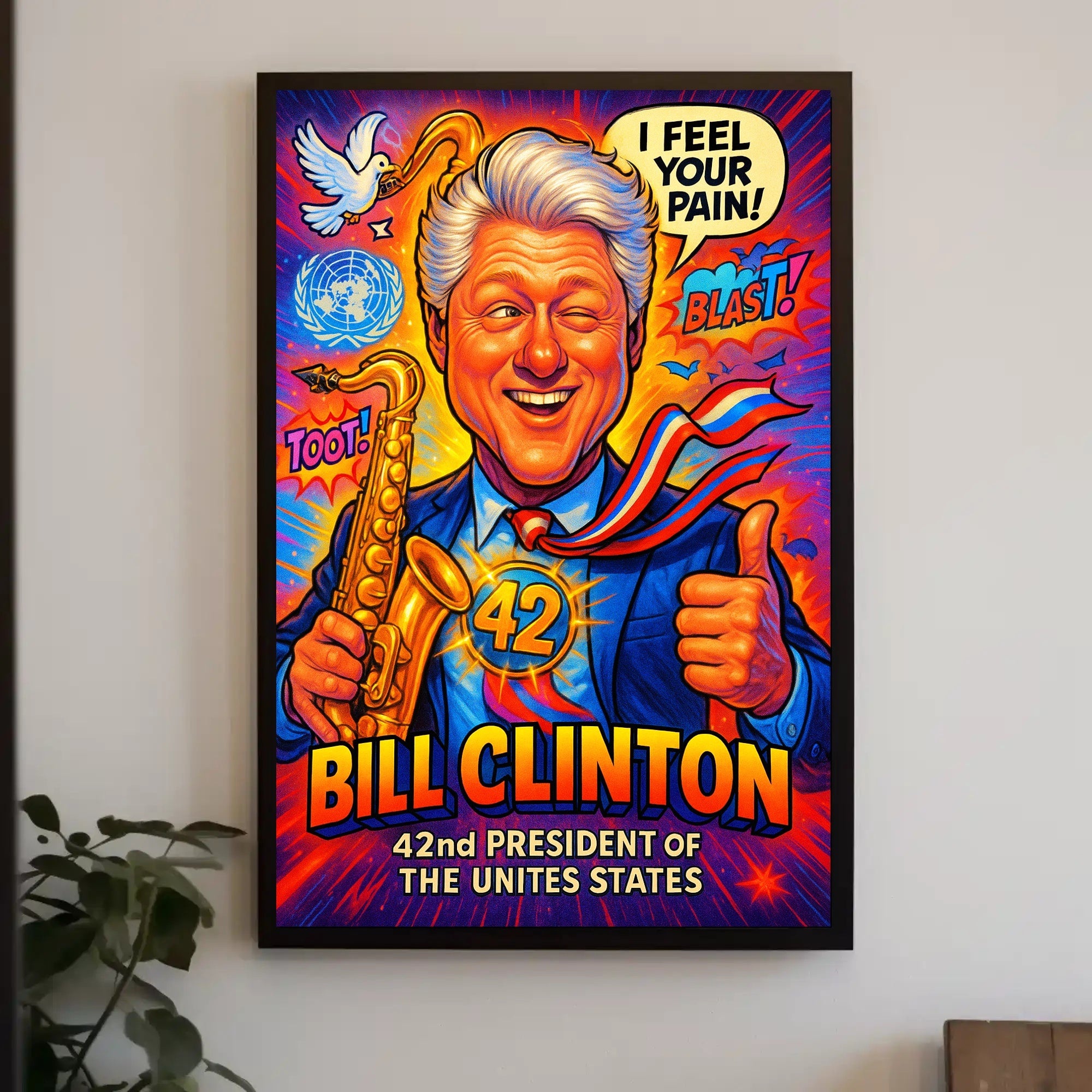 Bill Clinton 42nd President Poster PosterGoat