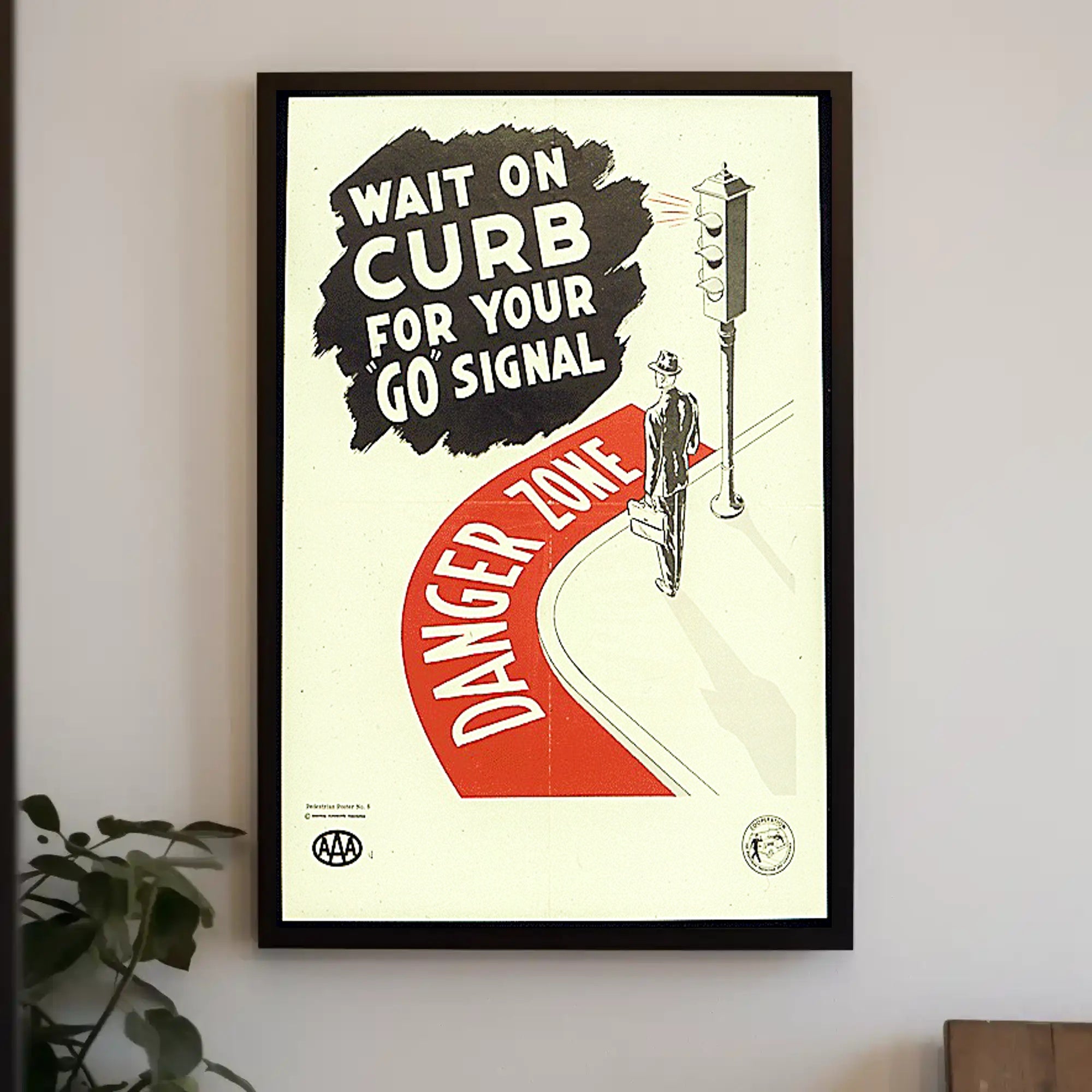 Pedestrian Safety Vintage Poster - Educational or Infographic Poster PosterGoat