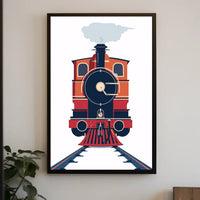 Vintage Adventure Travel Scene Poster