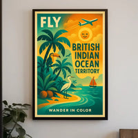 Wander in Color British Indian Ocean Territory Travel Poster PosterGoat