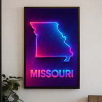 Neon Missouri Poster