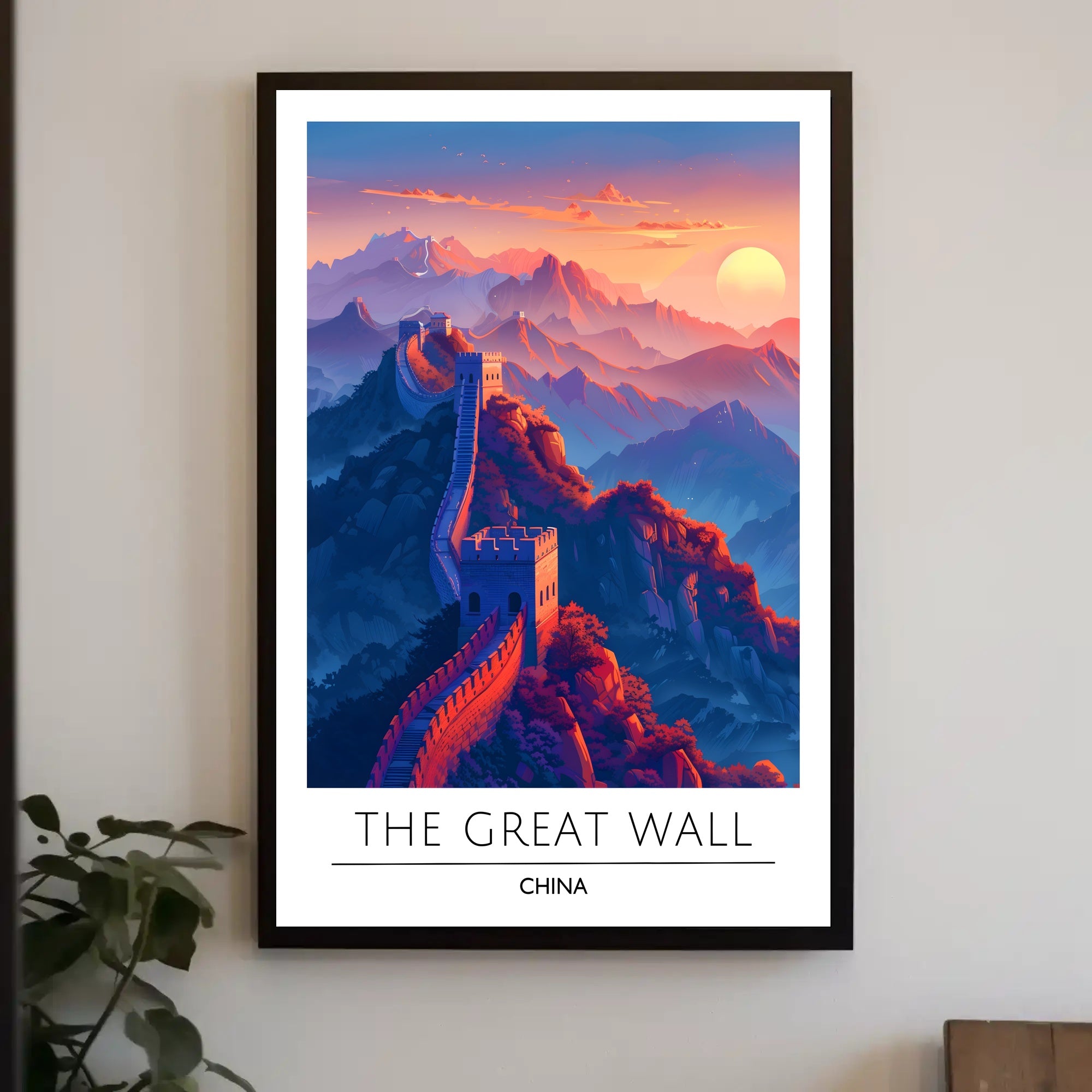 Great Wall of China Majesty Travel Poster