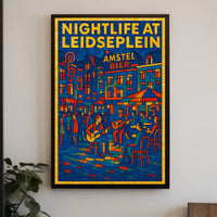 Nightlife at Leidseplein Poster