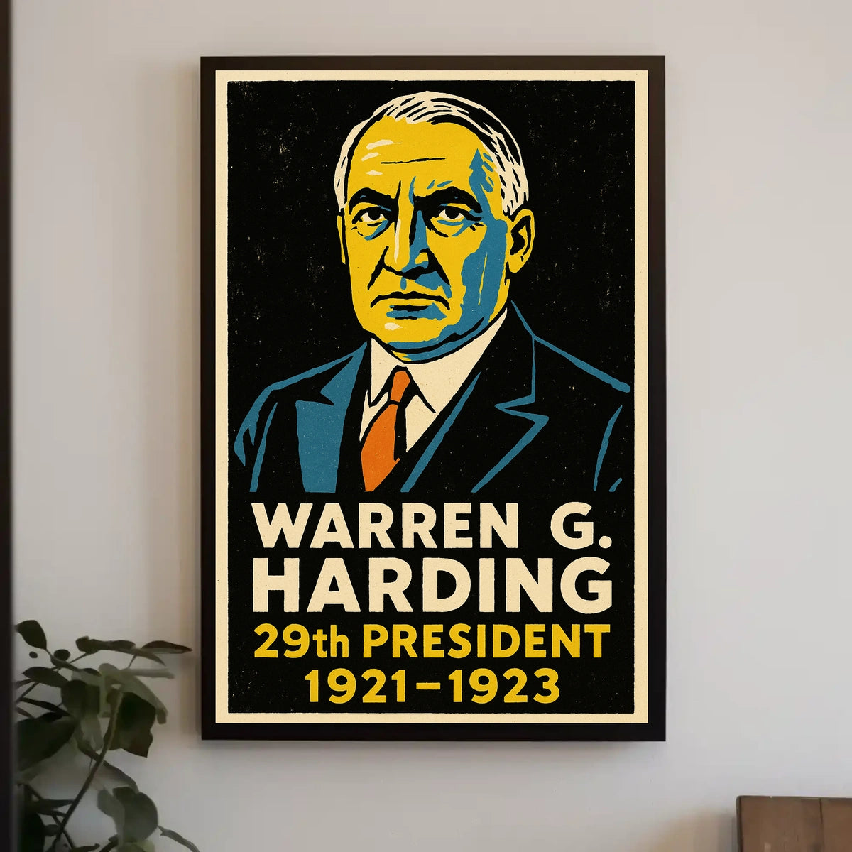 Warren G. Harding 29th President Poster
