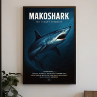 Makoshark The Oceans Predator Poster PosterGoat