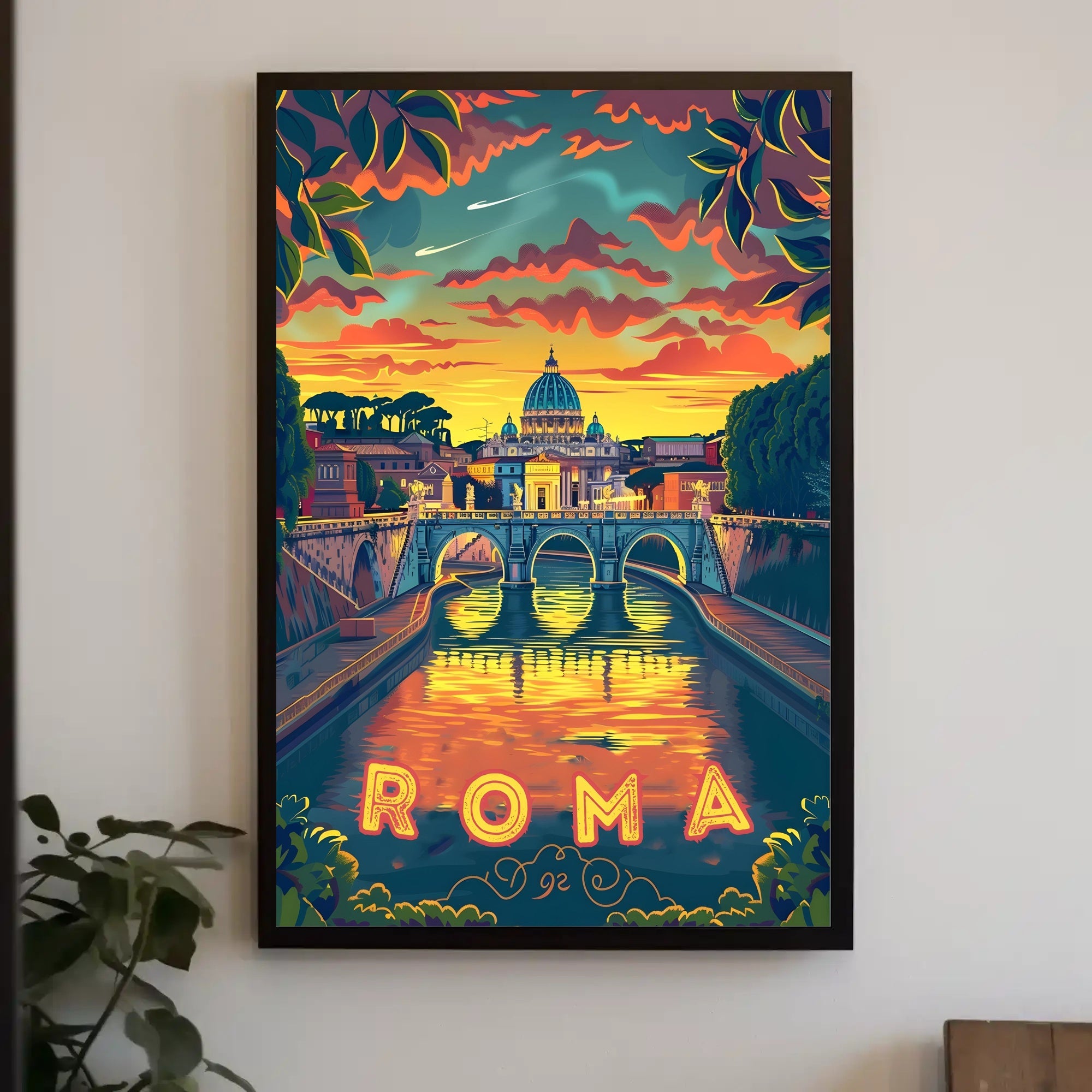 Rome's Majestic Architecture Featured Travel Poster