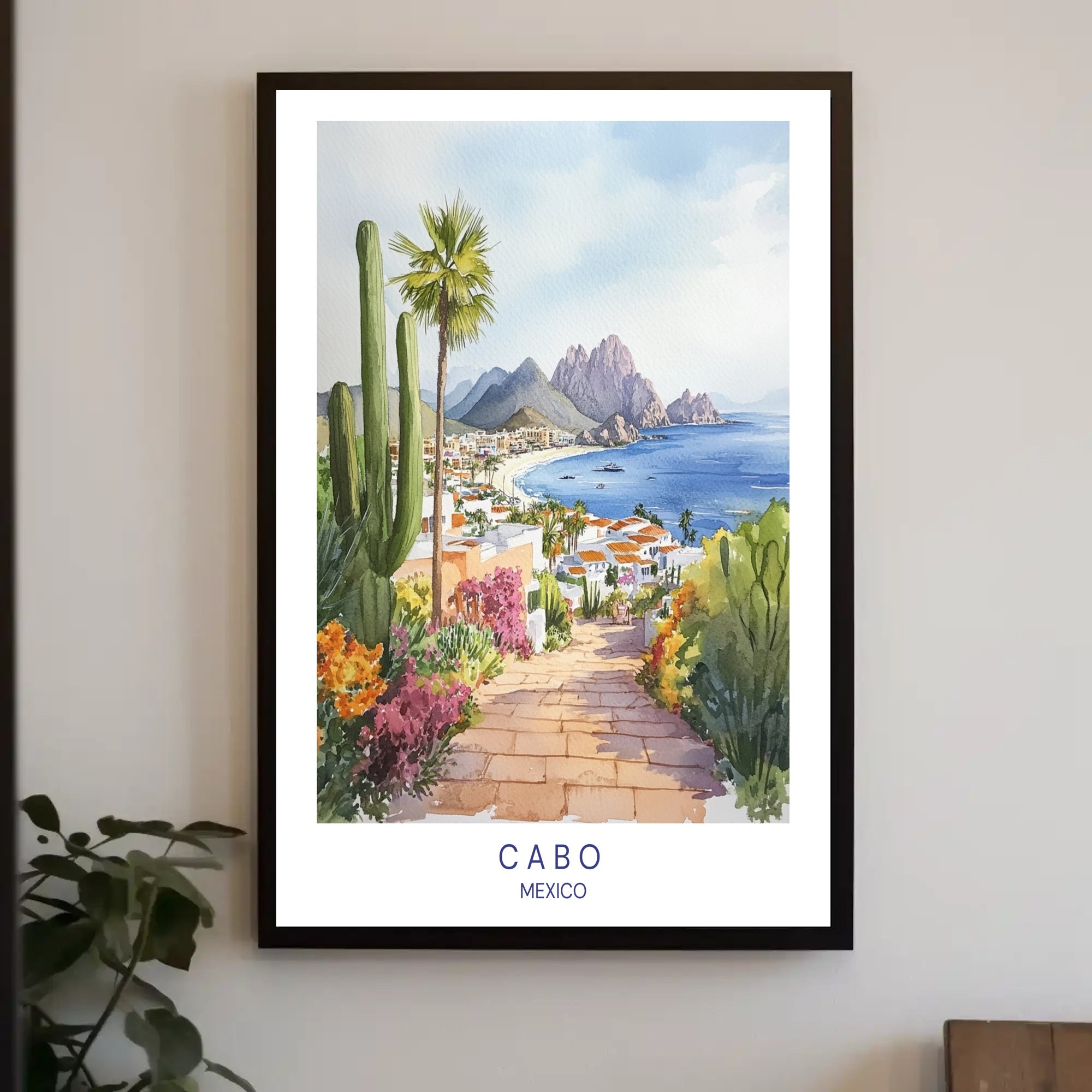 Cabo San Lucas Coastal Scene Travel Poster PosterGoat