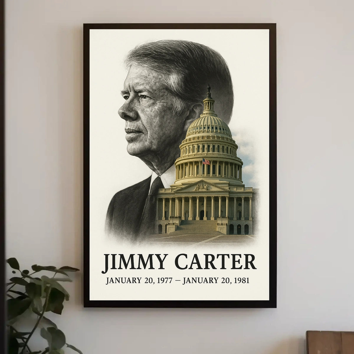 Jimmy Carter 39th President of the United States Reflections Poster