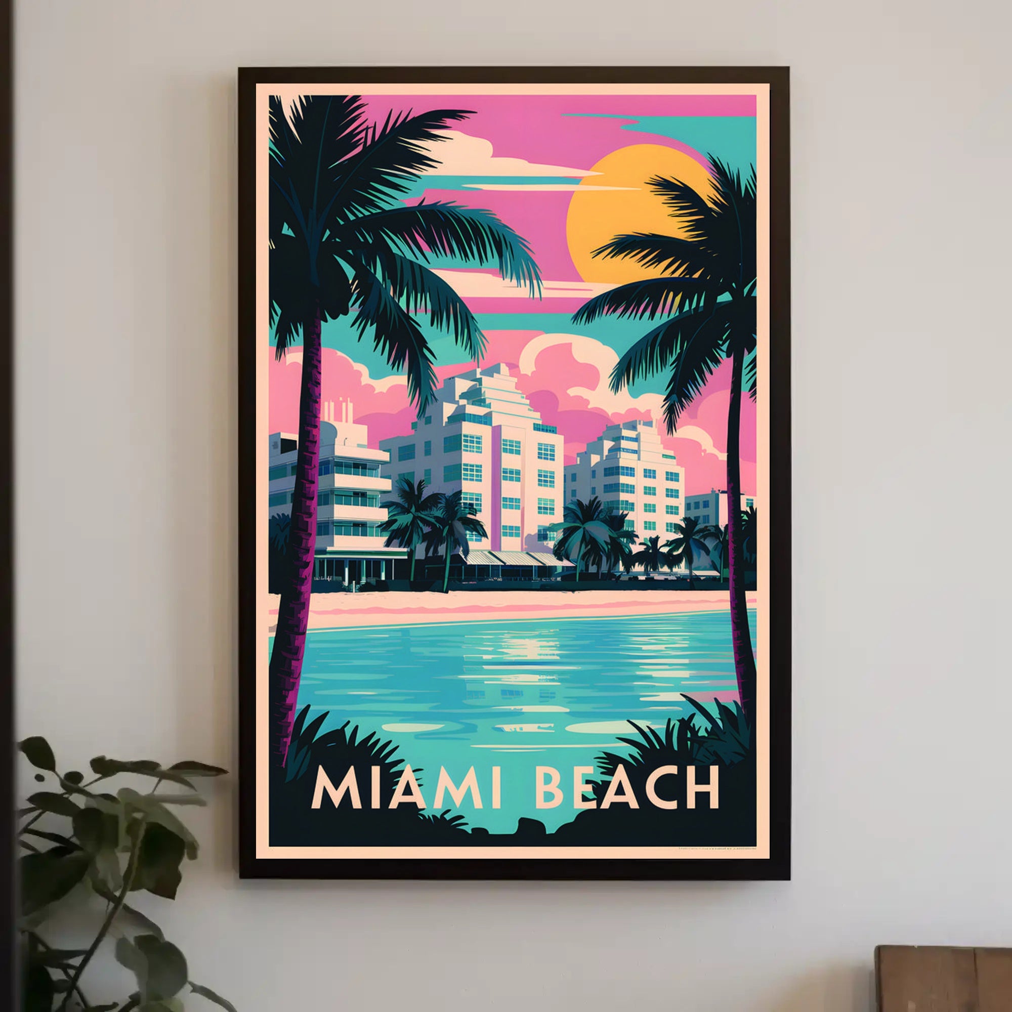 Miami Beach Paradise Poster