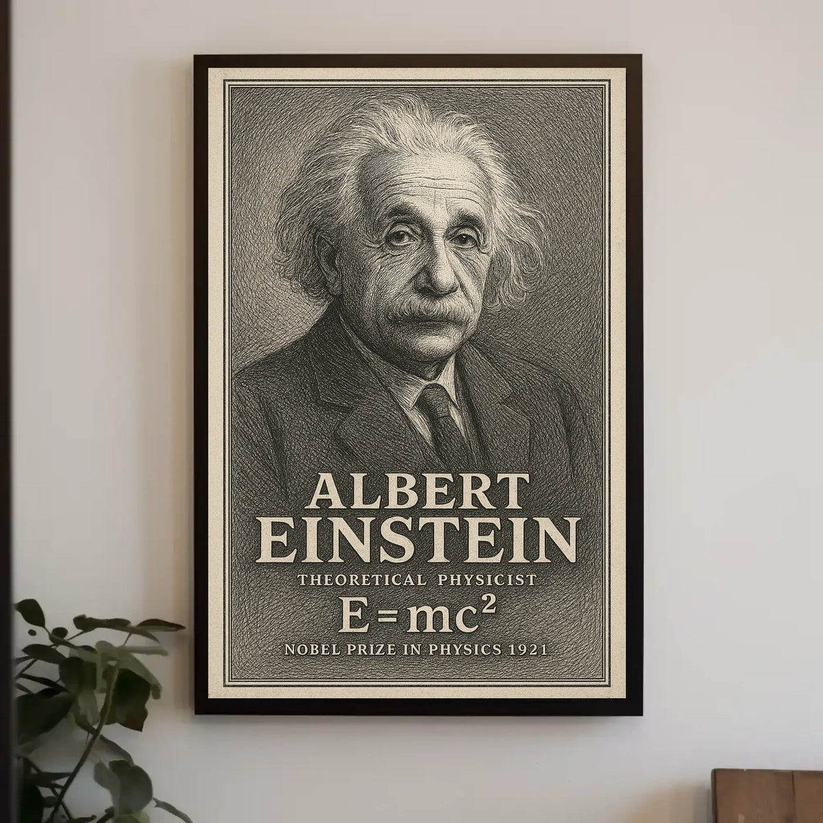 Albert Einstein Physicist Education Science History Theory Poster