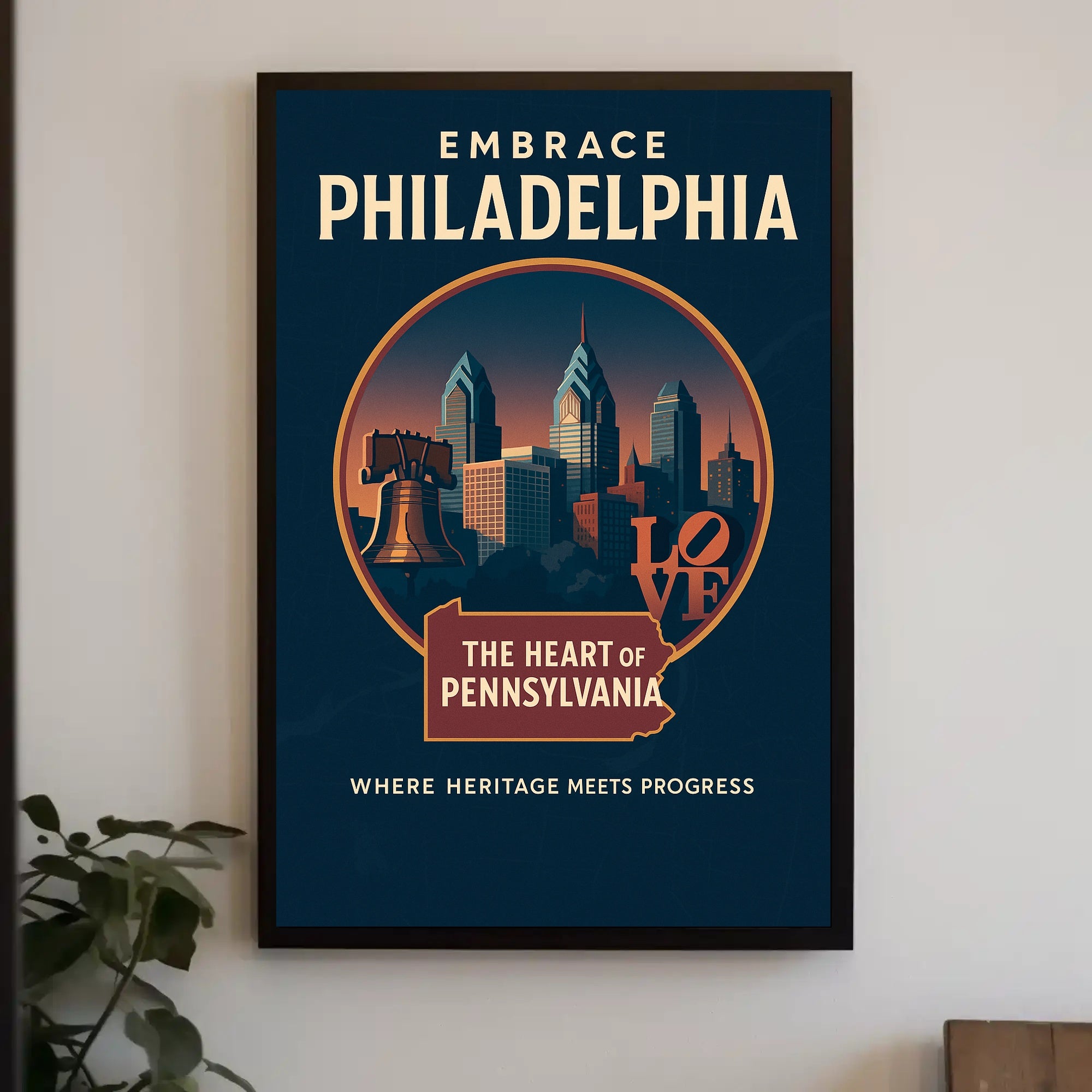 Embrace Philadelphia Poster PosterGoat