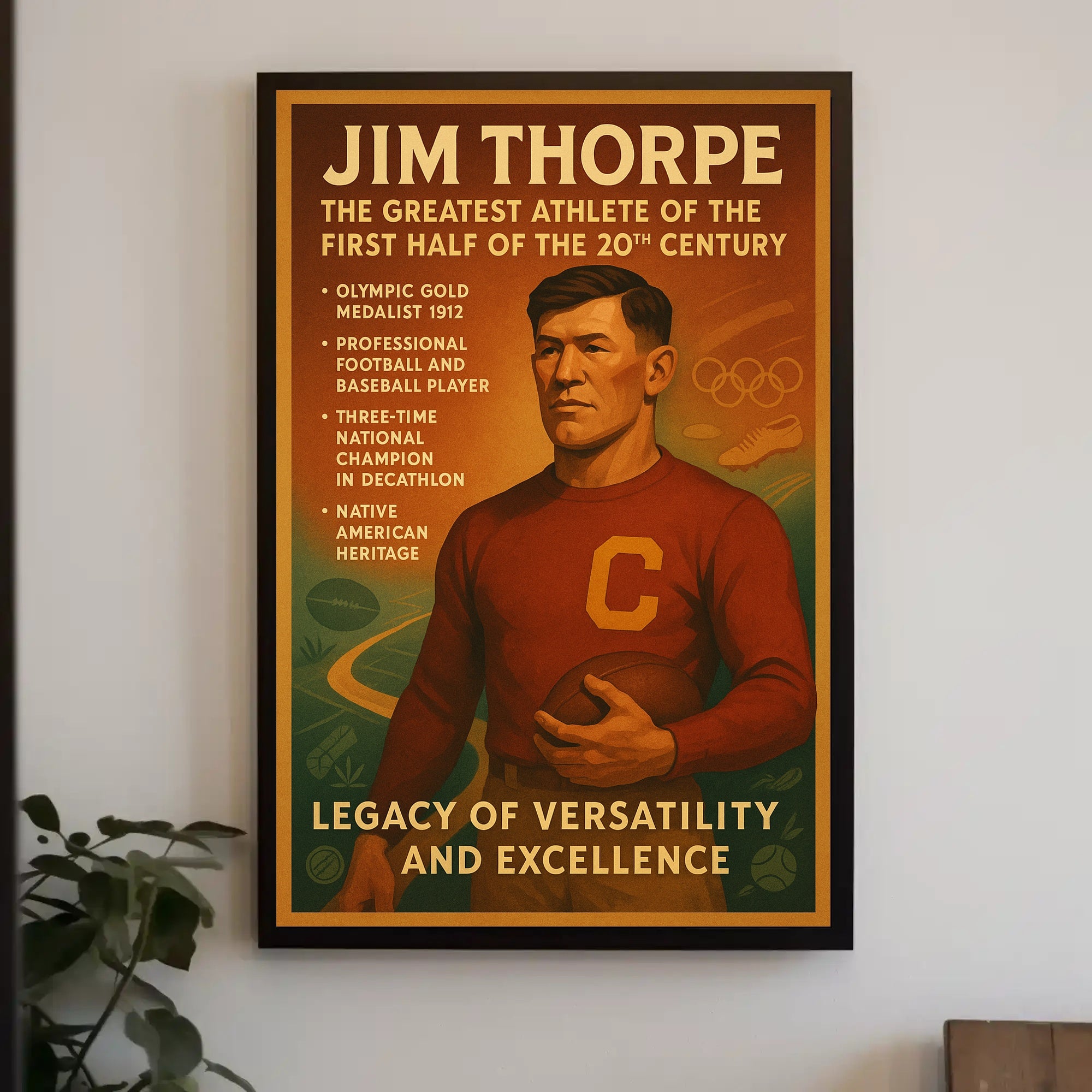 Celebrating a Legendary Athlete Poster