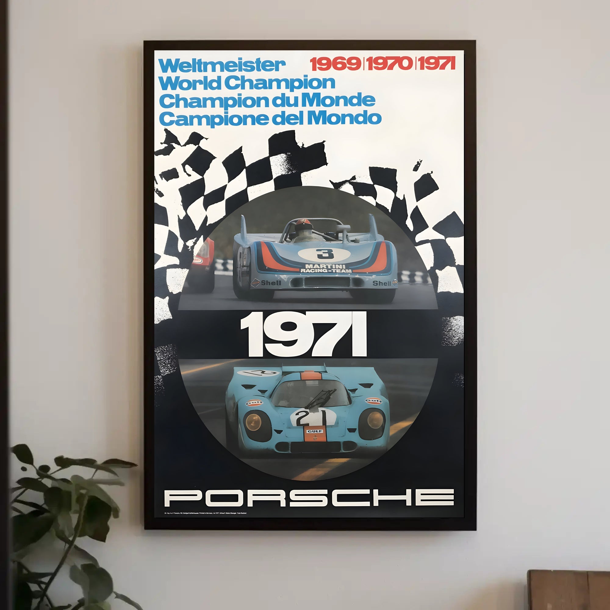 Porsche Racing Champions 1969-1971 Poster
