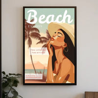 Beach Fashion Collection Poster PosterGoat