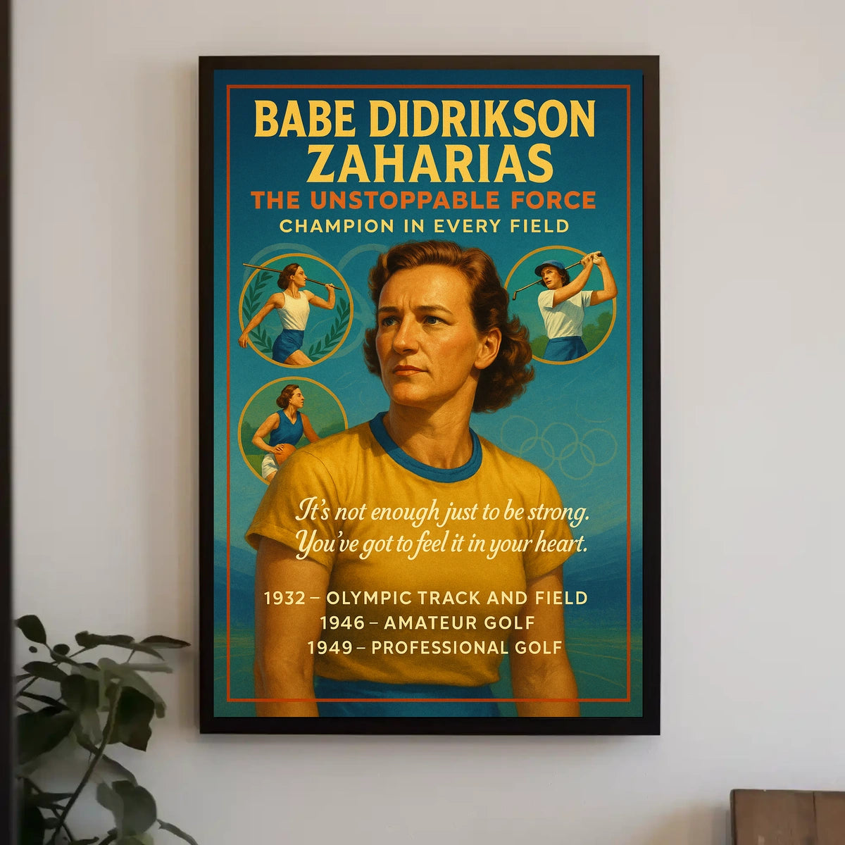 Babe Didrikson Zaharias The Unstoppable Force Poster