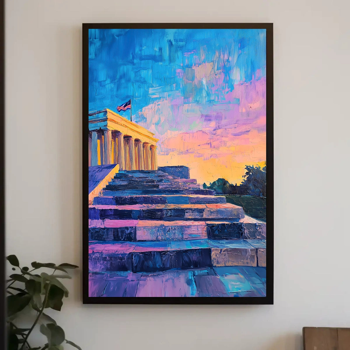 Lincoln Memorial Steps At Dusk Sunset Inspired Poster