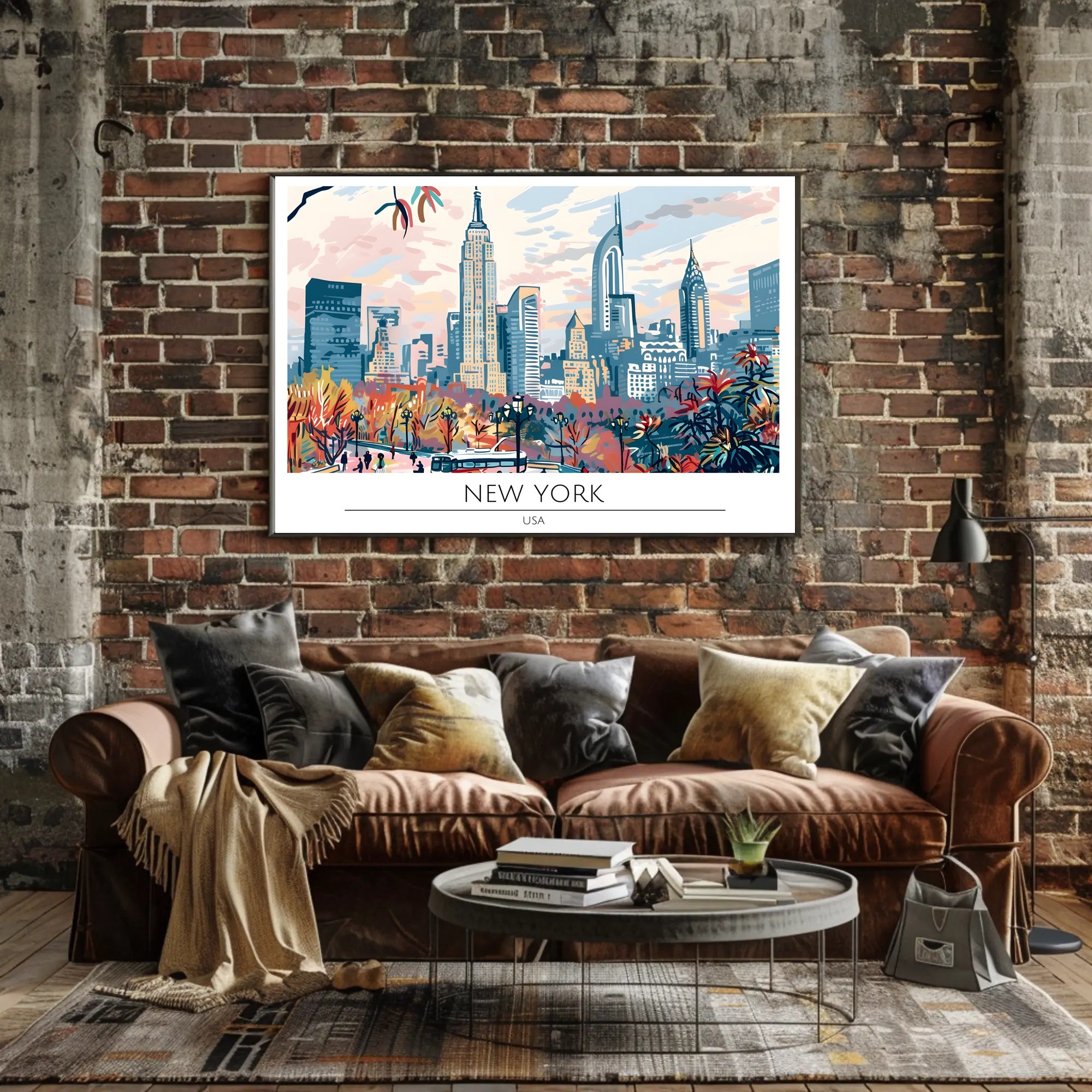 New York Cityscape Poster