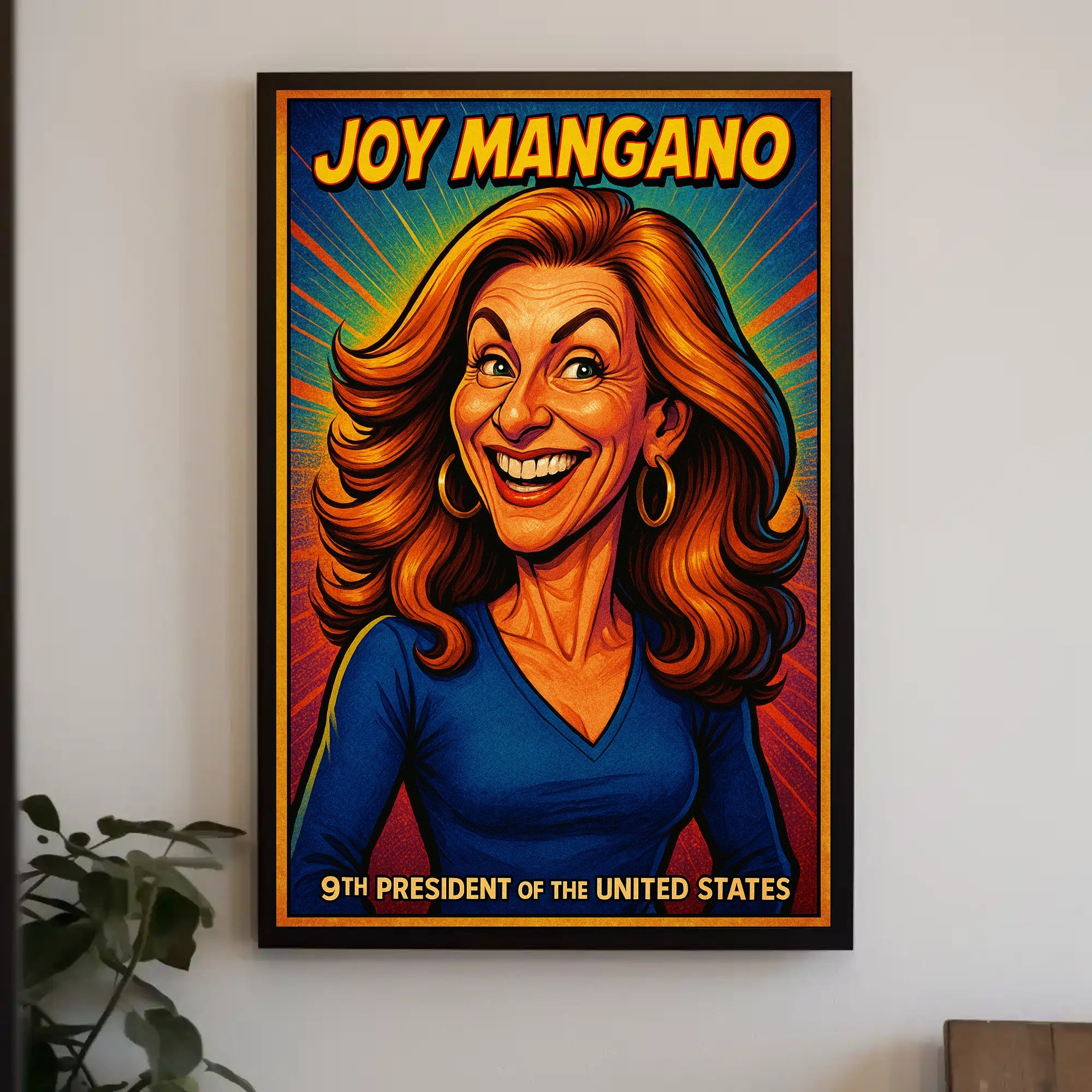 Playful Caricature of America's First Female President Poster