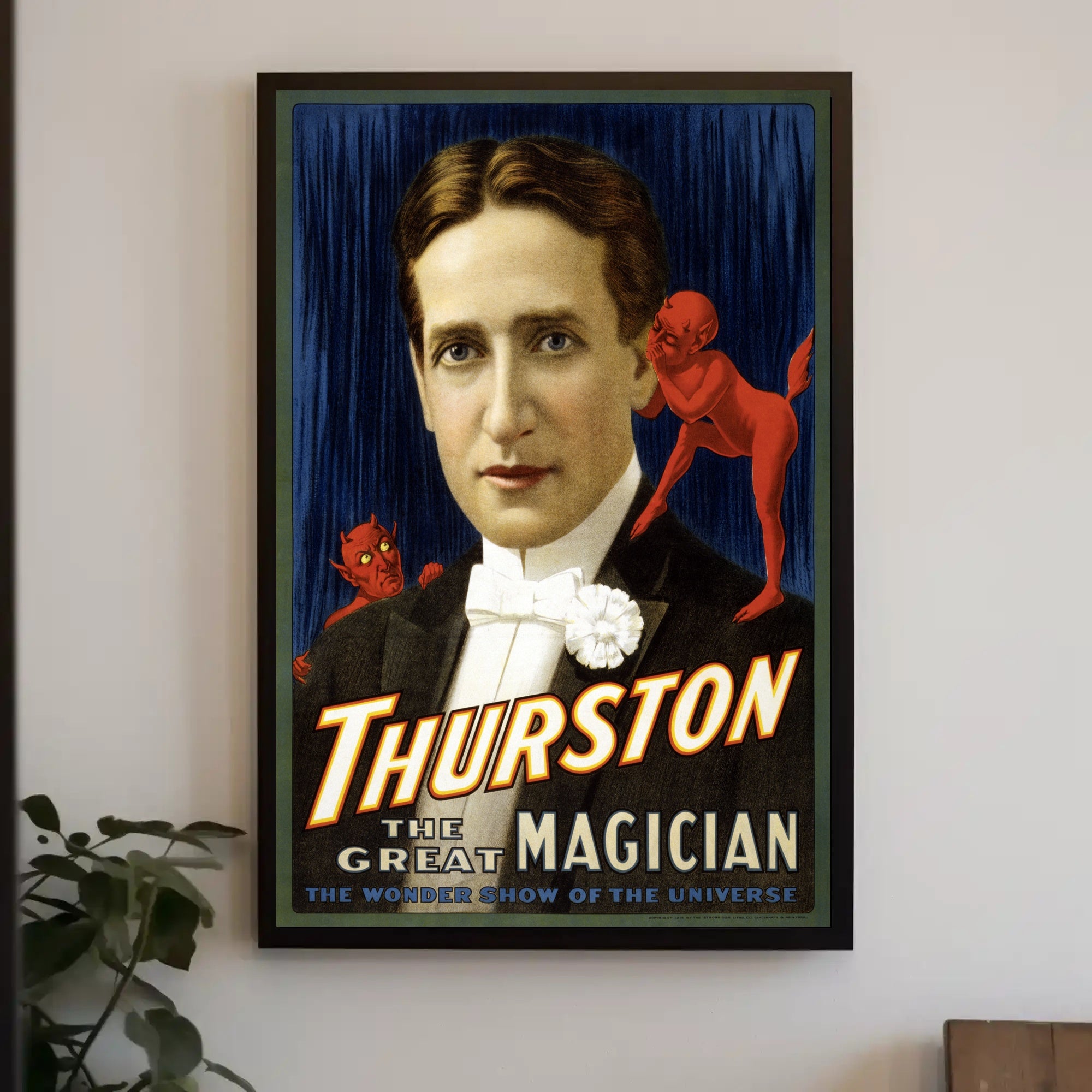 Thurston The Great Magician Vintage Entertainment Poster
