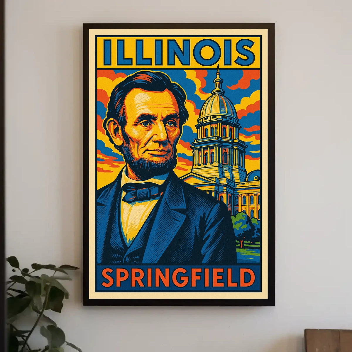 Abraham Lincoln In Springfield Poster