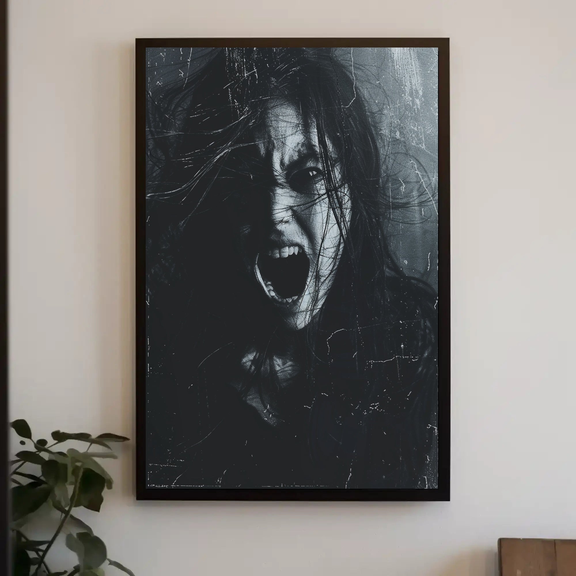 Scream in the Shadows Art Print Poster Decor PosterGoat