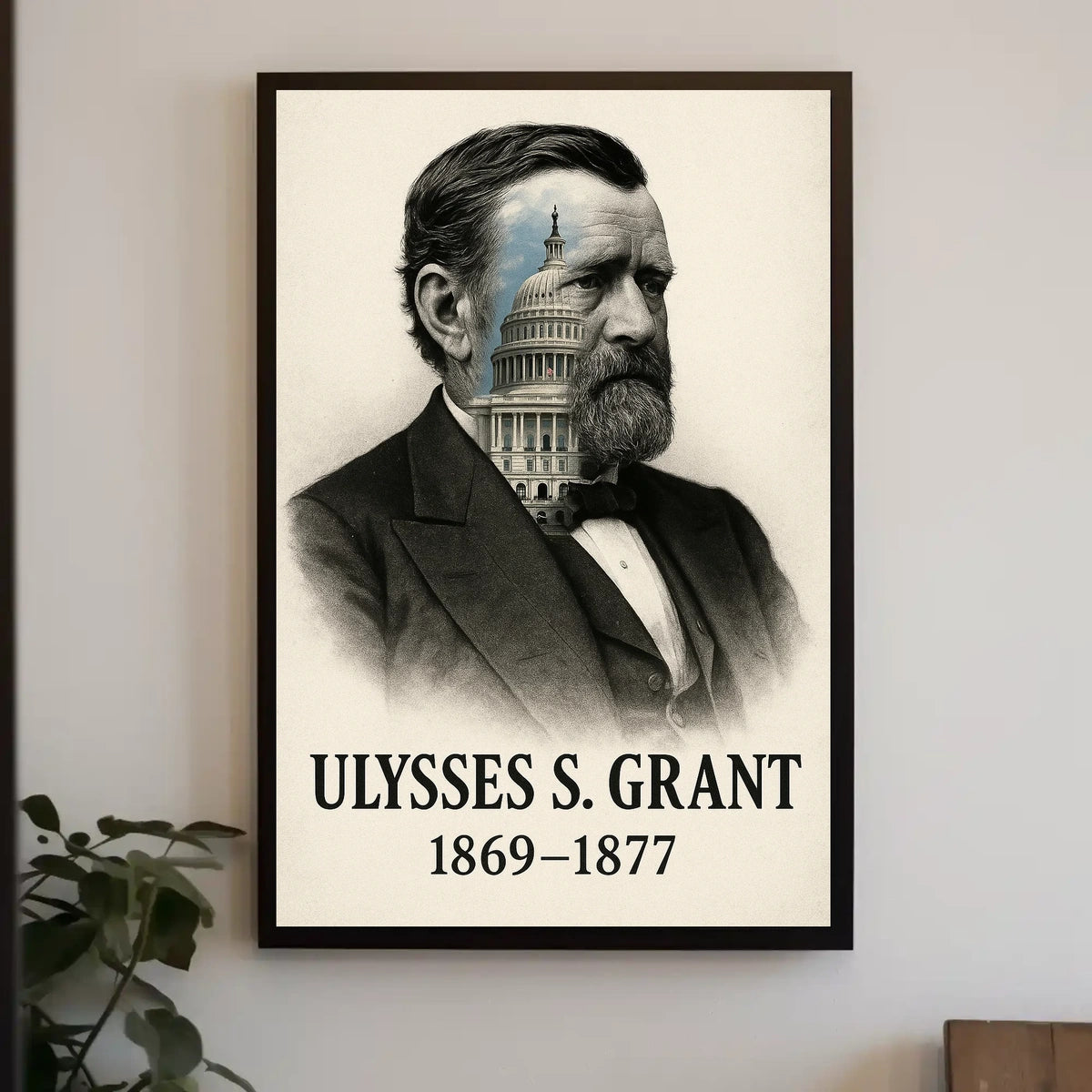 Ulysses S. Grant 18th President of the United States Reflections Poster