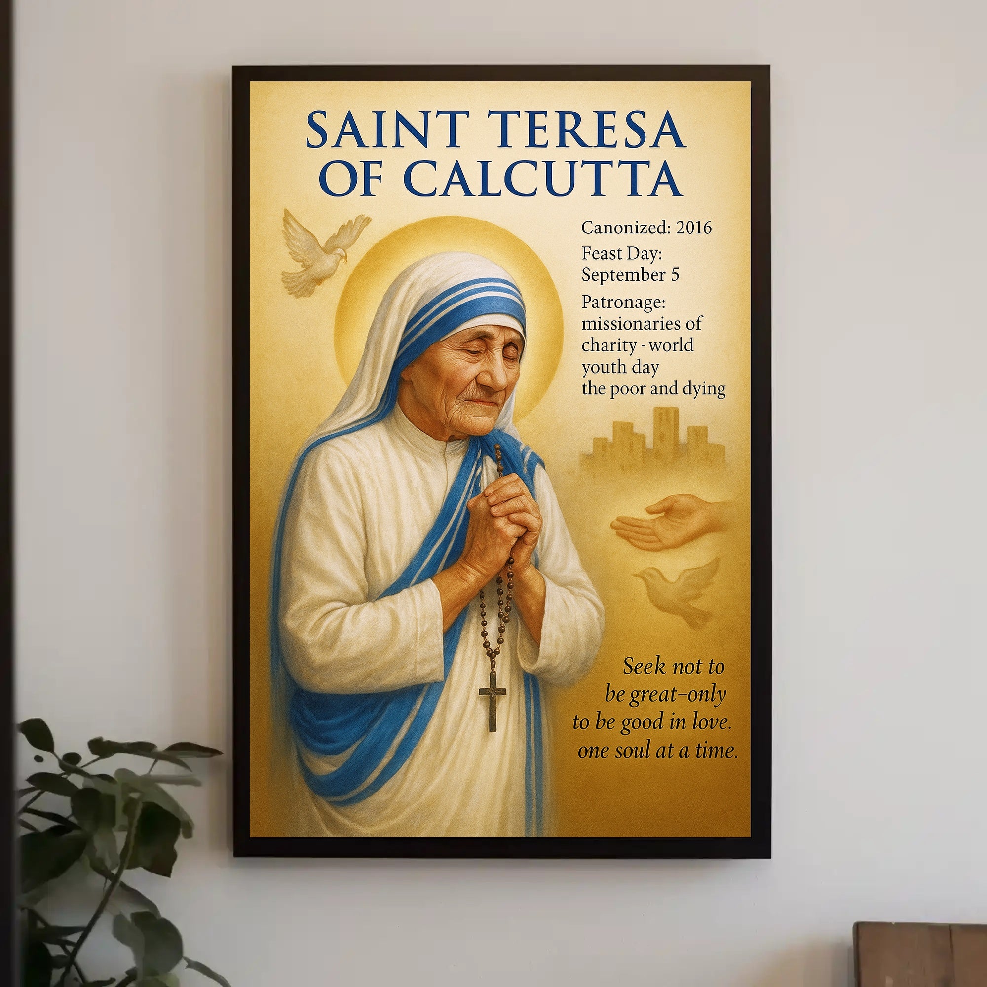 Saint Teresa of Calcutta Poster PosterGoat