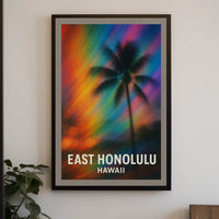 East Honolulu Vibes Wanderlust Impressionism Poster