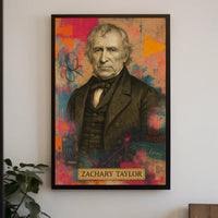 Zachary Taylor Portrait Artistic Abstract, Artistic, or Pop Culture Poster