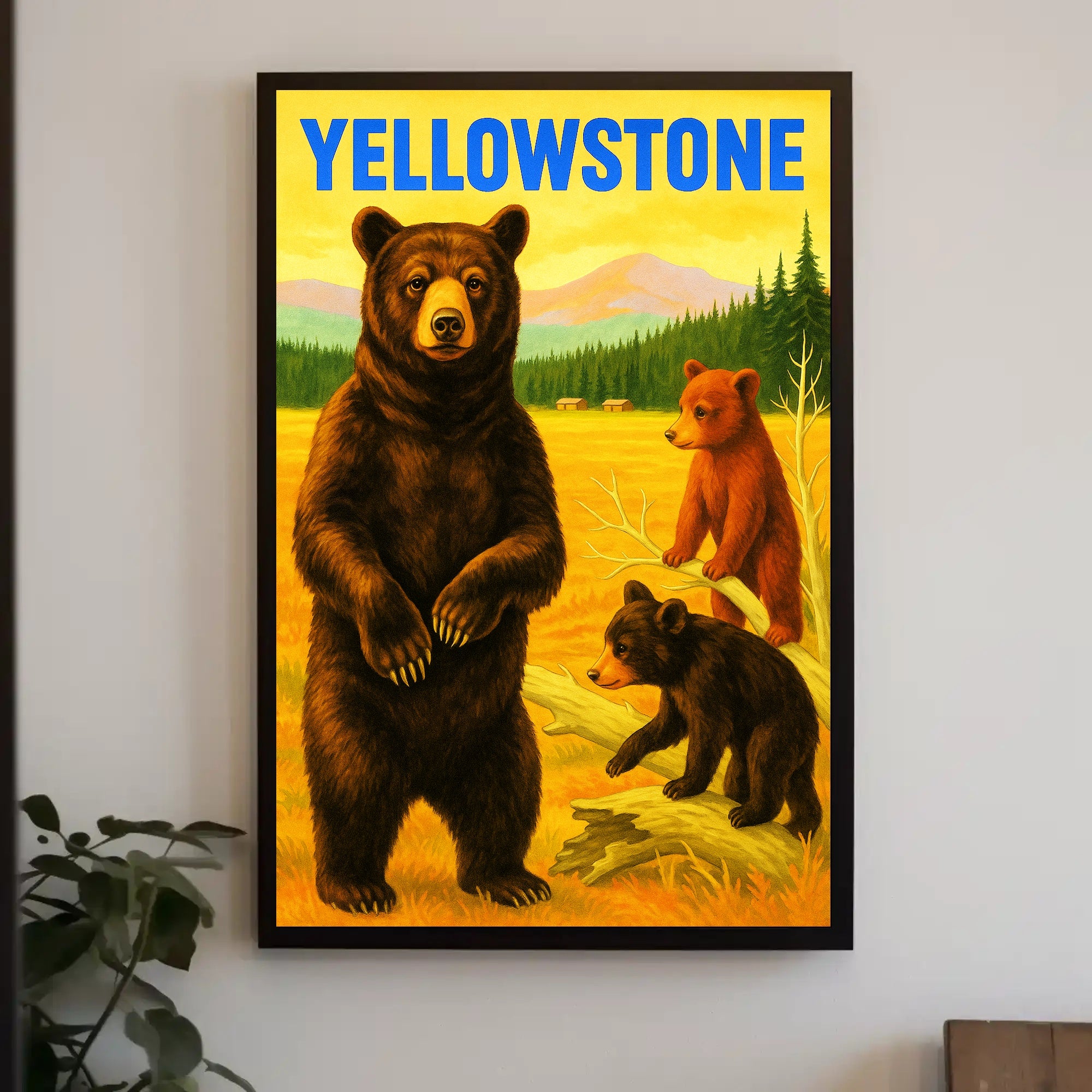 Yellowstone Bears Poster PosterGoat