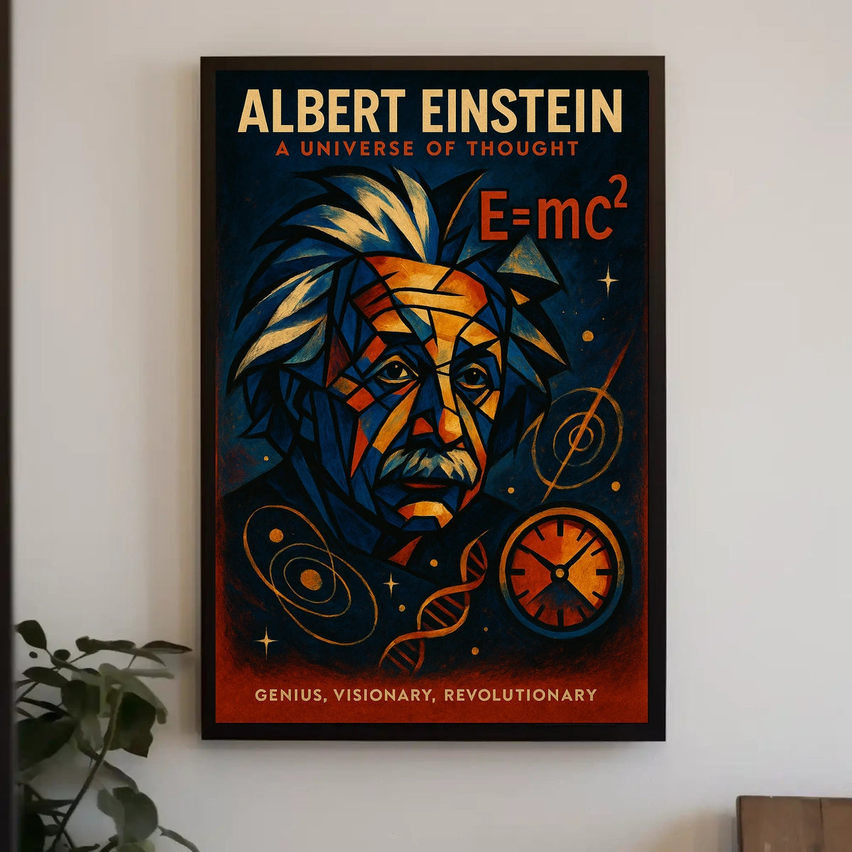 Albert Einstein A Universe of Thought Poster