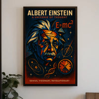 Albert Einstein A Universe of Thought Poster