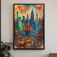 Vibrant Cityscape New York in Colors