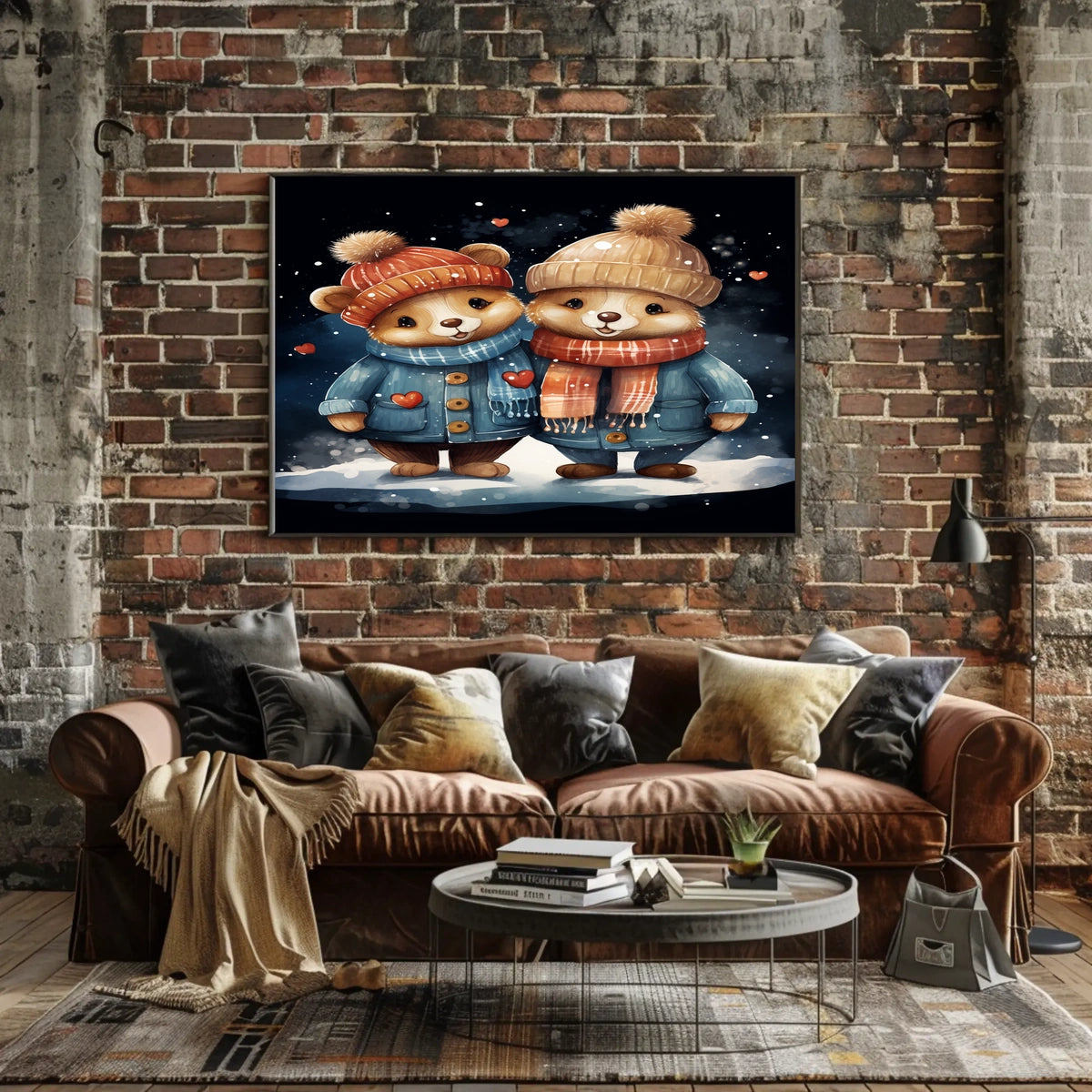 Winter Wonderland Bears Poster