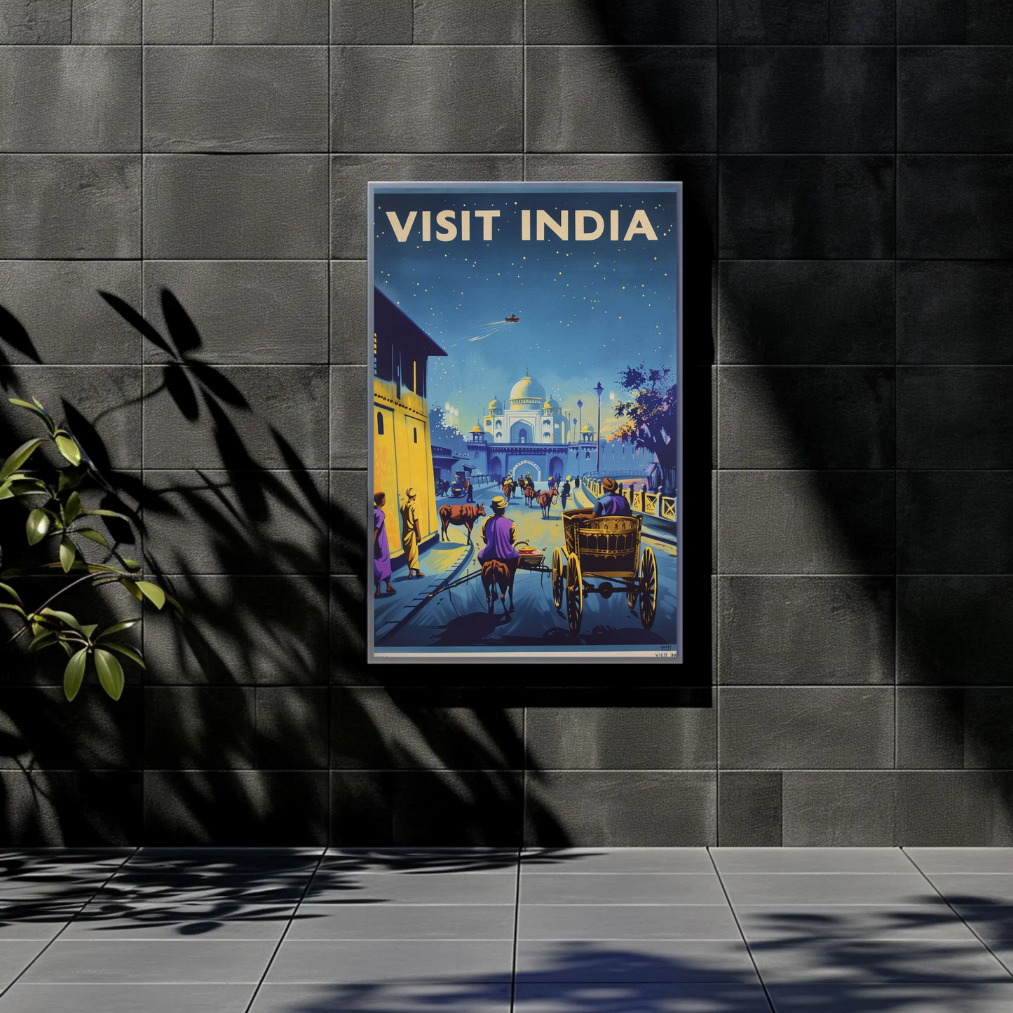 Visit India Vintage Poster