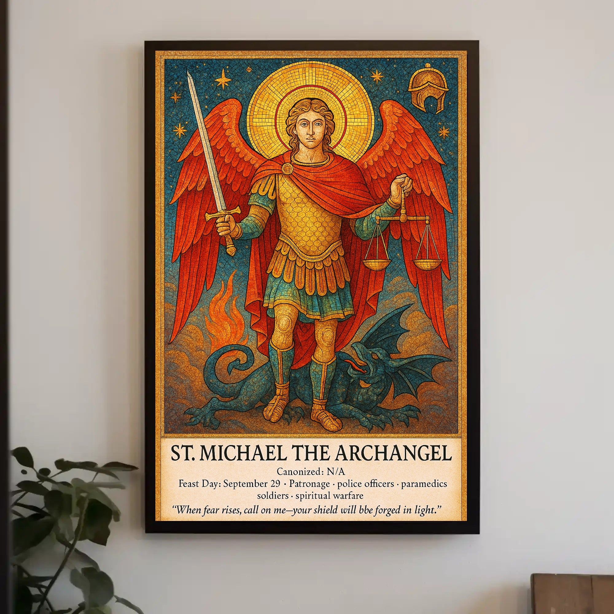 St. Michael the Archangel Poster PosterGoat