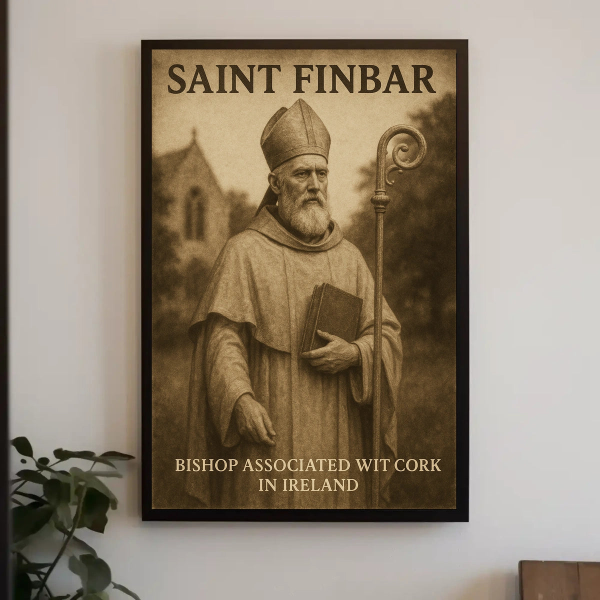 Saint Finbar Bishop Associated With Poster