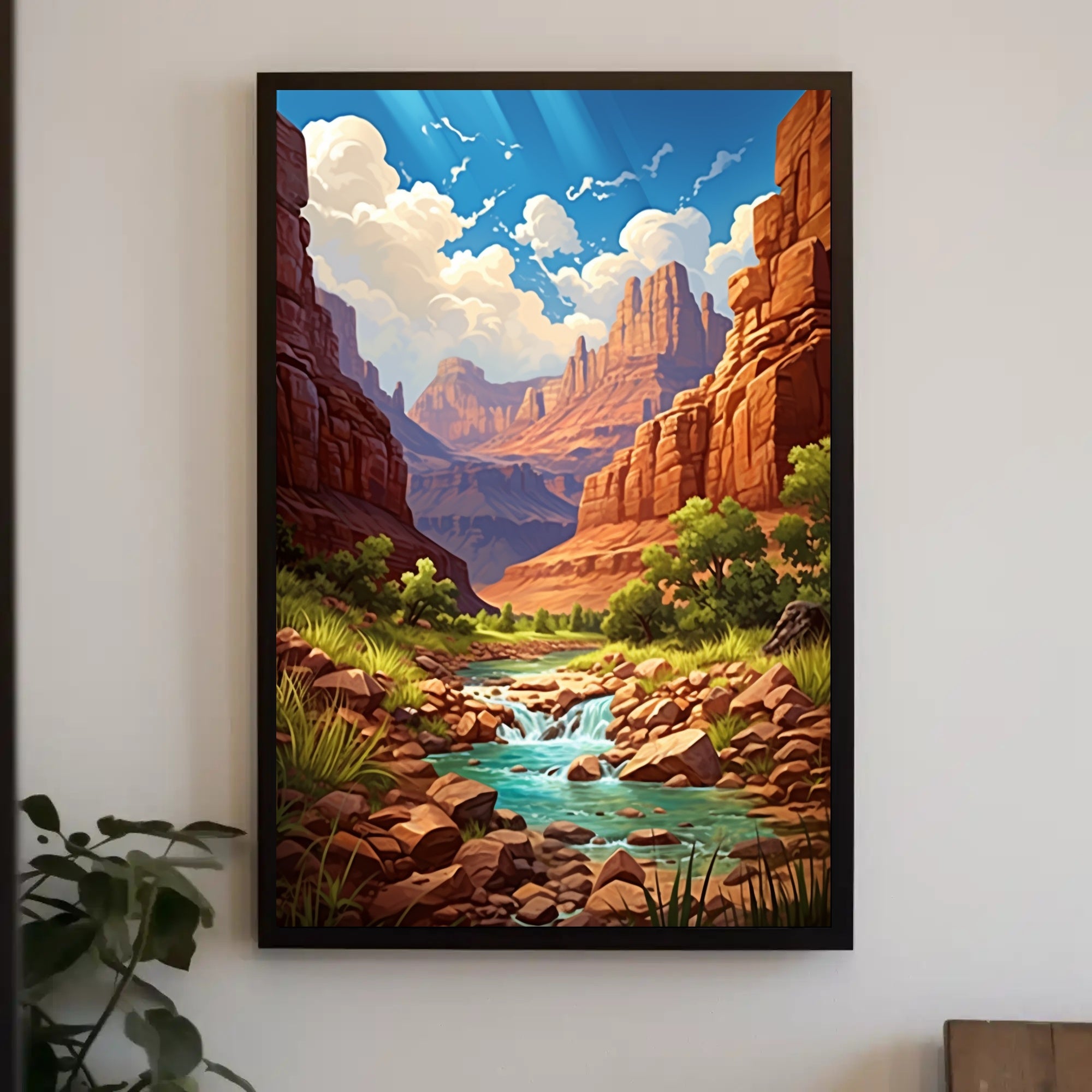 Majestic Canyon Landscape Poster