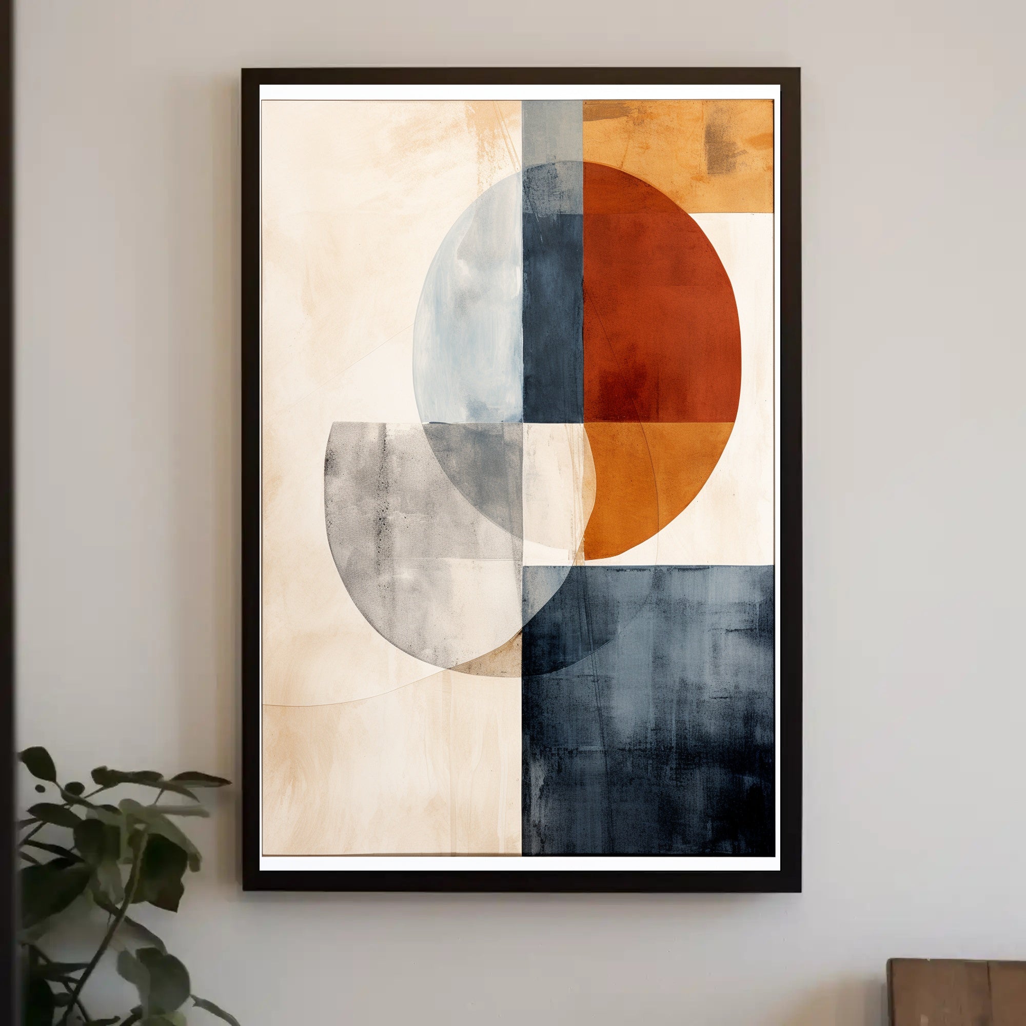 Abstract Geometric Composition Abstract Poster