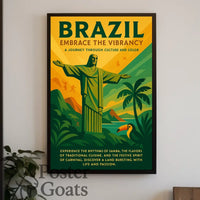 Brazilian Vibrancy and Culture Travel Poster