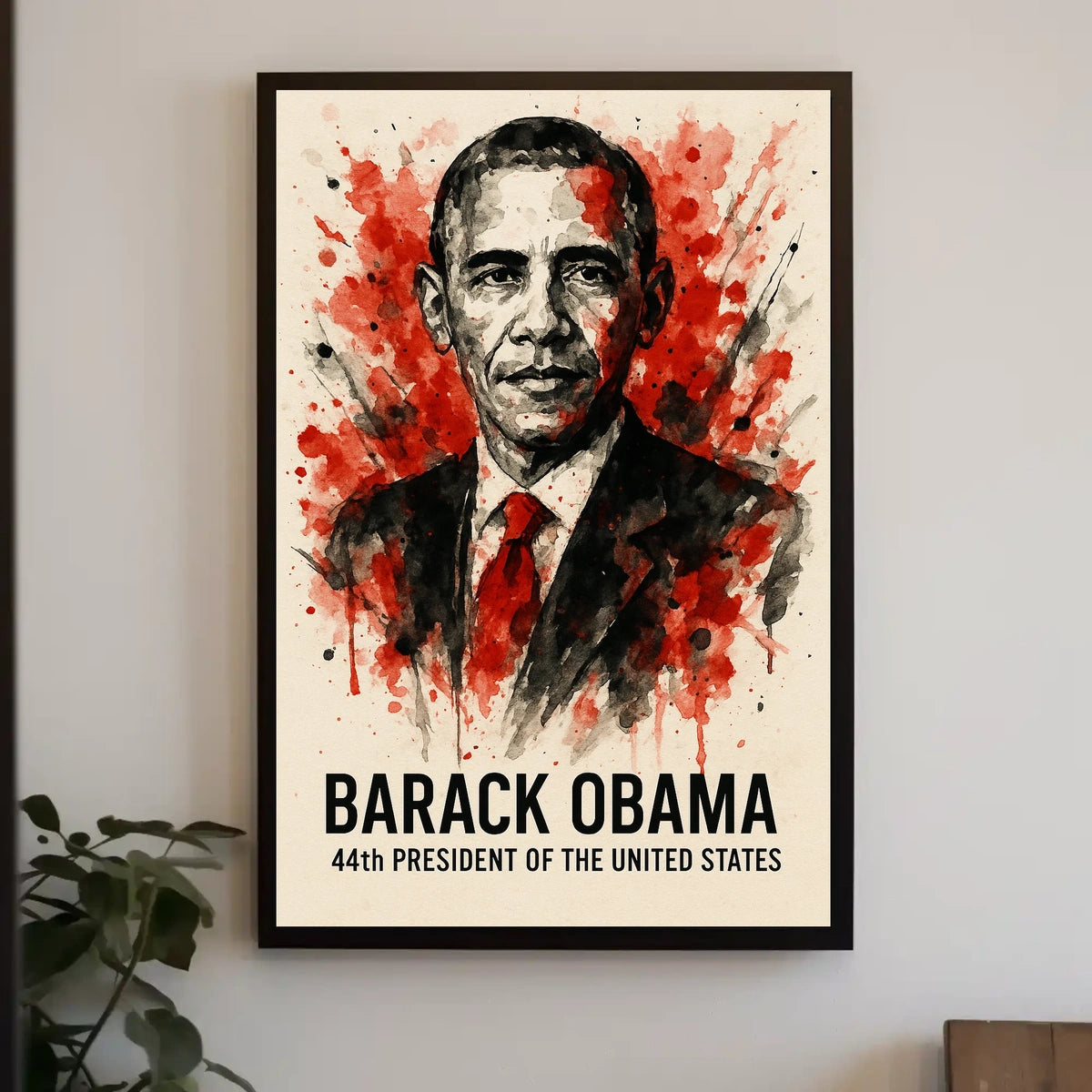 Barack Obama Watercolor Masterpiece, Historical or Presidential Poster