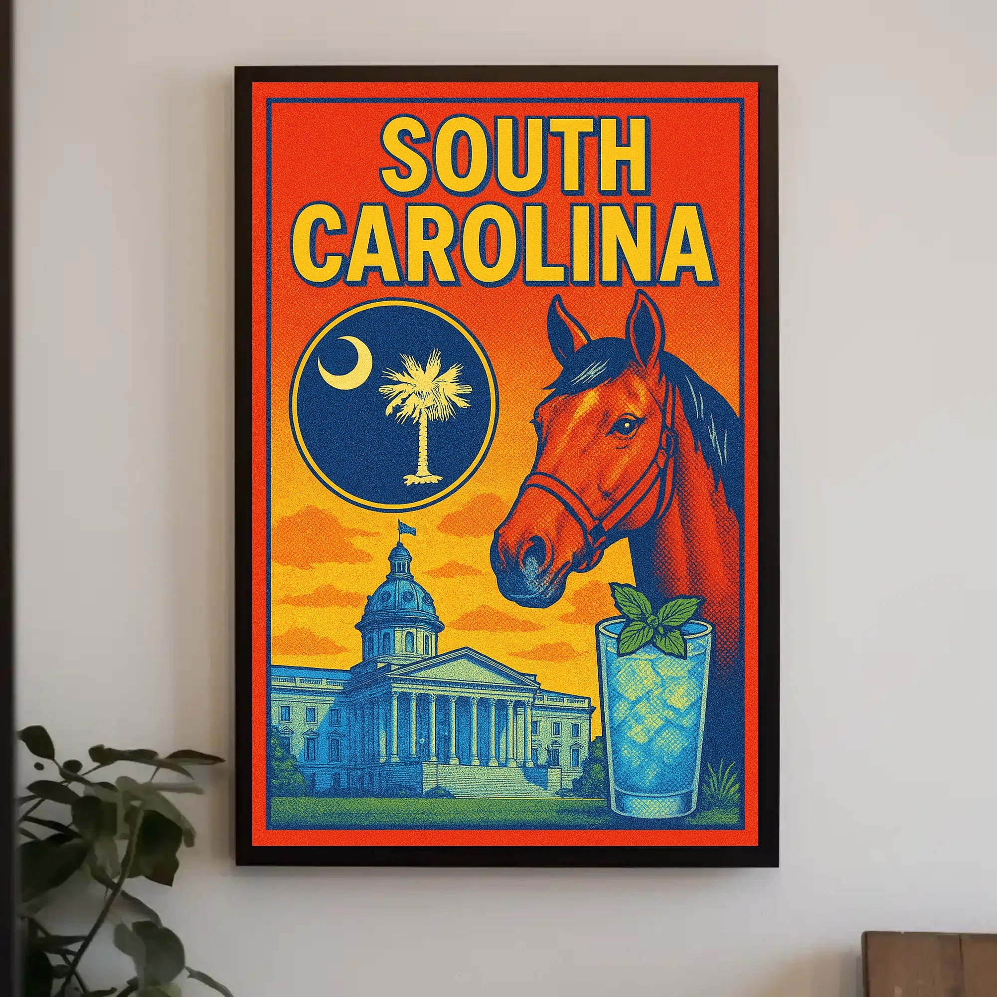 South Carolina A Vibrant Tribute Poster PosterGoat