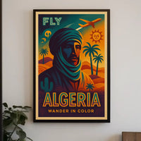 Algeria Vintage Travel Adventure Retro Desert Exploration Travel Poster PosterGoat
