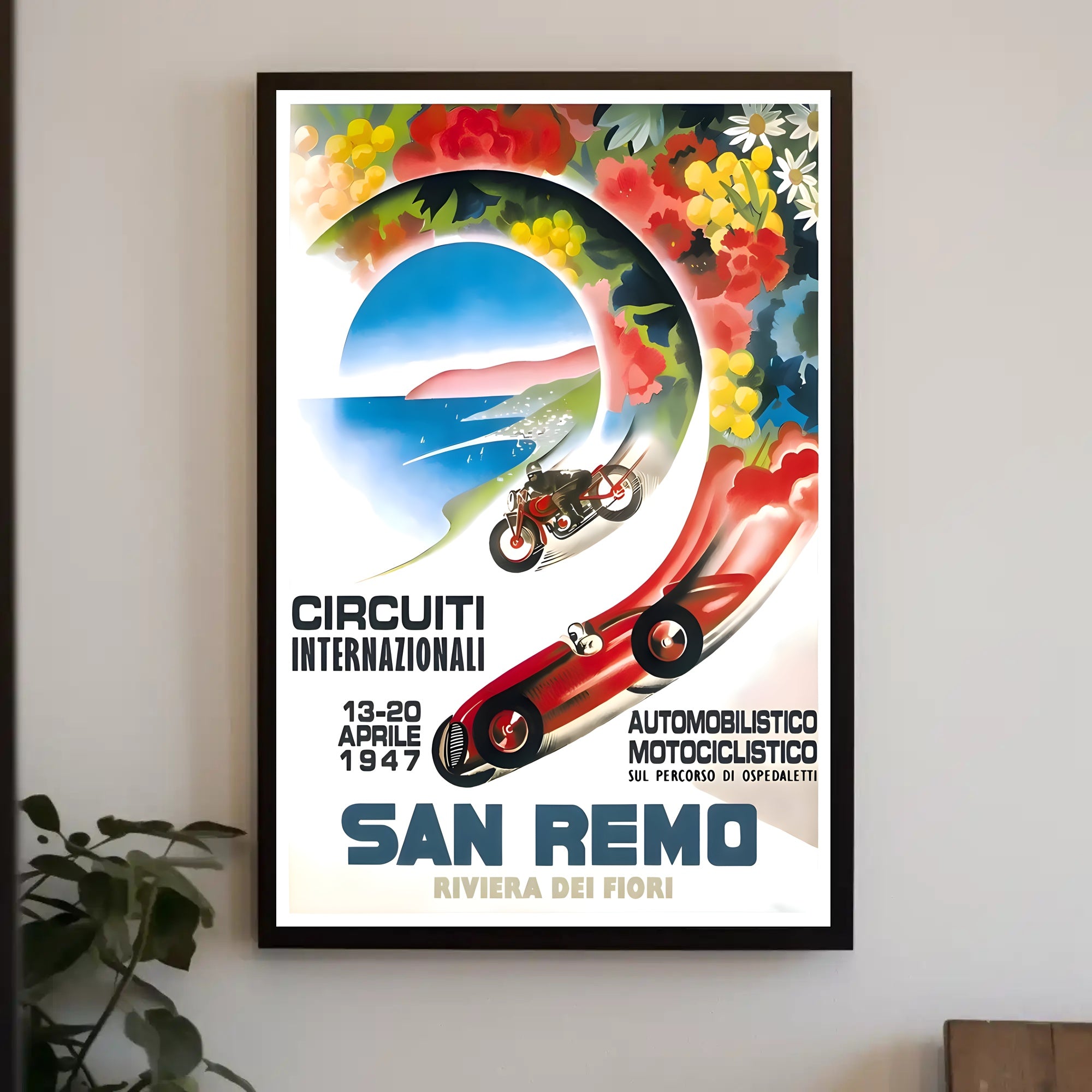 International Circuits in San Remo Poster