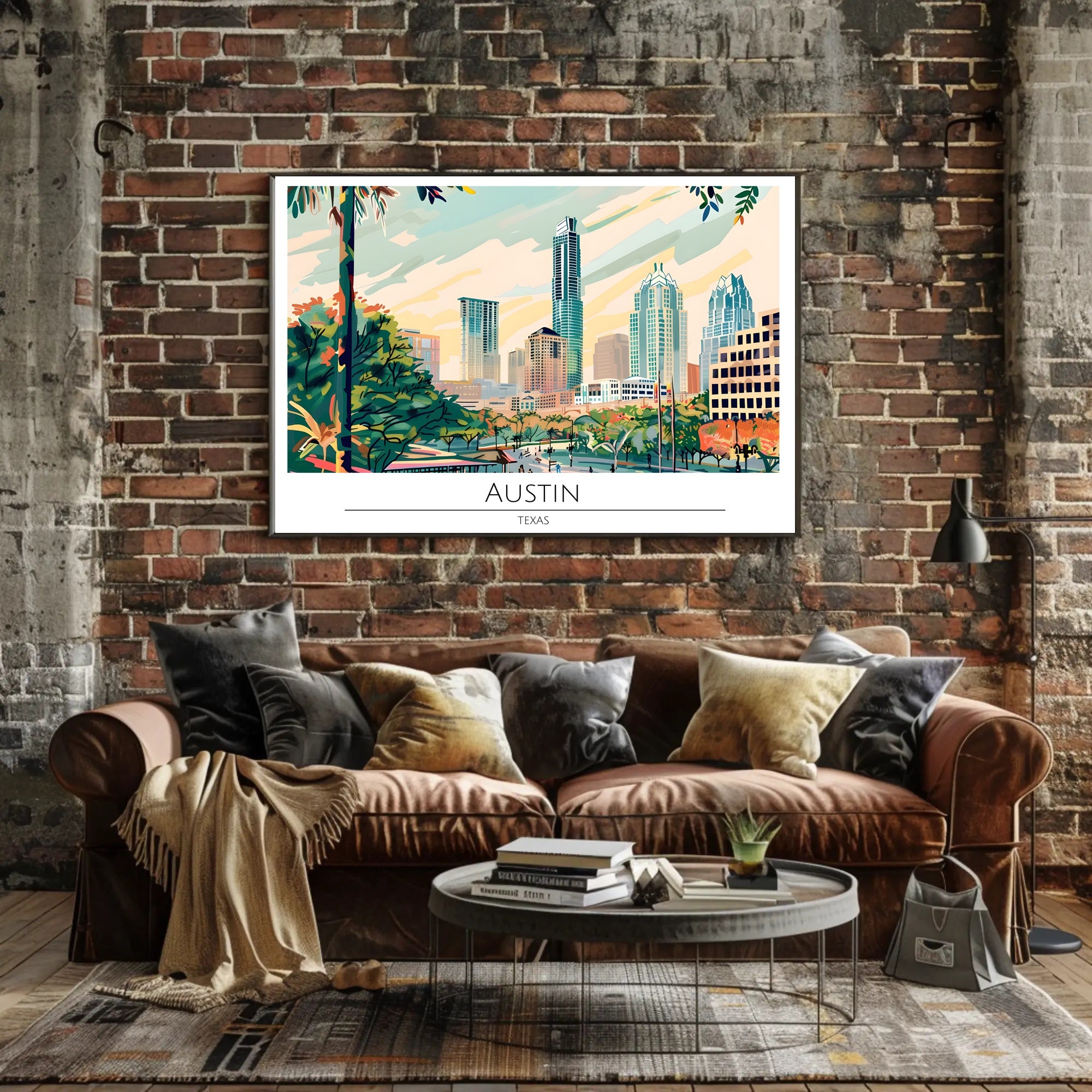 Austin Cityscape Poster