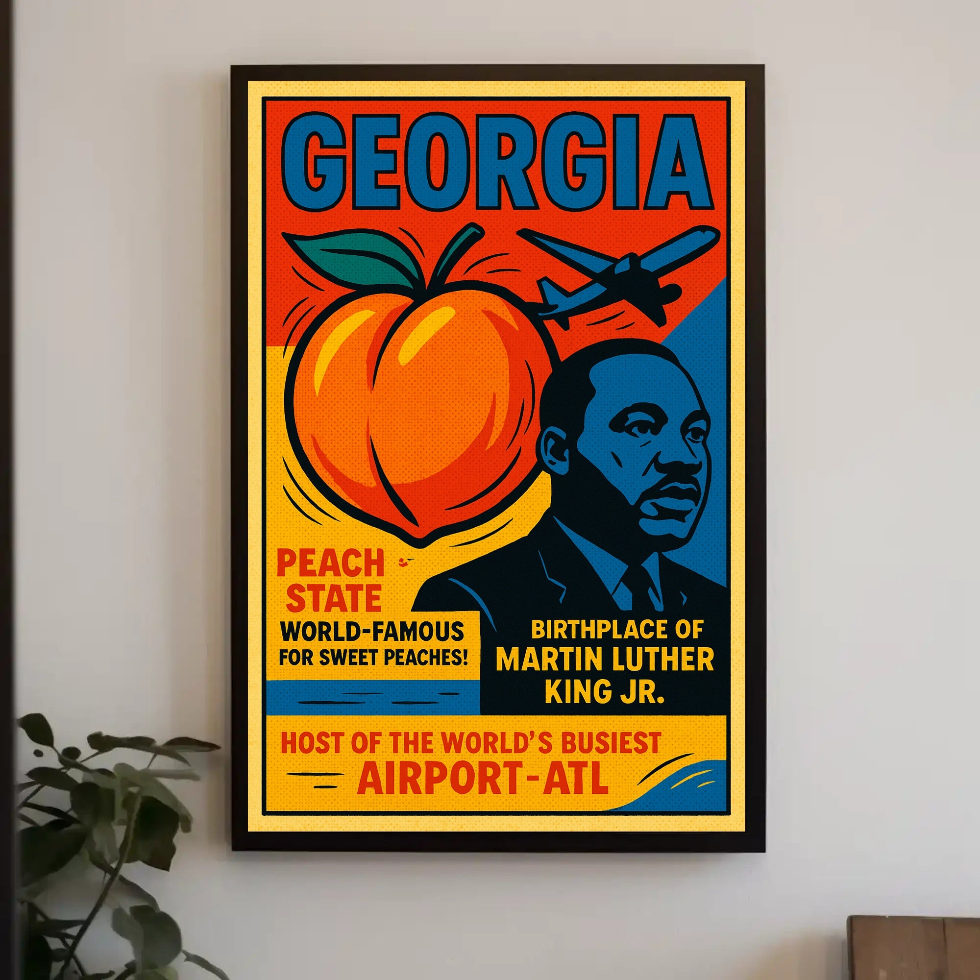 Georgia Peach State Travel Poster